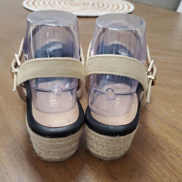 Dream Pairs Womans Black/Tan Canvas Espadrille , Size 8 - Picture 6 of 10